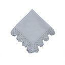 Ver imagem 1 de Guardanapo com Renda Branco Pérola 45x45cm