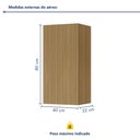 Ver imagem 4 de Armário Aéreo 1 Porta  Rainha 40Cm 100% Mdf