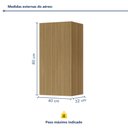 Ver imagem 4 de Armário Aéreo 1 Porta  Rainha 40Cm 100% Mdf