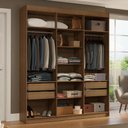 Ver imagem 1 de Guarda-roupa Closet 4 Gavetas 180cm Venus Madesa