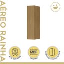 Ver imagem 5 de Armário Aéreo 1 Porta Rainha 20cm 100% MDF Marrom/Nature