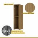 Ver imagem 7 de Armário Aéreo 1 Porta Rainha 20cm 100% MDF Marrom/Nature