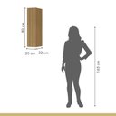 Ver imagem 4 de Armário Aéreo 1 Porta Rainha 20cm 100% MDF Marrom/Nature