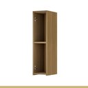 Ver imagem 6 de Armário Aéreo 1 Porta Rainha 20cm 100% MDF Marrom/Nature