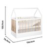 Berço Montessoriano Casinha com Colchão, Comoda e Roupeiro Coleção Wood - 12