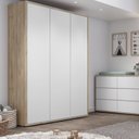 Ver imagem 6 de Berço Montessoriano Casinha com Colchão, Comoda e Roupeiro Coleção Wood