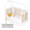 Berço Montessoriano Casinha com Colchão, Comoda e Roupeiro Coleção Wood - 15