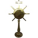 Ver imagem 7 de Ostensório Evangelista Dourado Artesanal Bronze Hóstia Altar