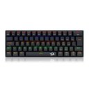 Ver imagem 1 de Teclado Gamer Mecanico Redragon Lakshmi K606r Qwerty Mk2 Blue Cor Preto com Luz Rainbow