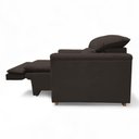 Ver imagem 3 de Poltrona Reclinável Retrátil Onix Suede Macia Marrom Loja Sheep