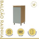 Ver imagem 5 de Balcão 1 Porta Rainha 40cm 100% MDF Verde/Nature