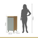 Ver imagem 4 de Balcão 1 Porta Rainha 40cm 100% MDF Verde/Nature