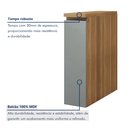 Ver imagem 6 de Balcão de Cozinha Porta Tempero 1 Porta 20cm 100% MDF Rainha Verde/Nature