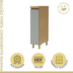 Balcão 1 Porta  Rainha 20Cm 100% Mdf - 2