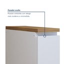 Ver imagem 7 de Balcão de Cozinha Porta Tempero 1 Porta 20cm 100% MDF Rainha Branco/Nature