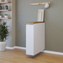 Ver imagem 1 de Balcão de Cozinha Porta Tempero 1 Porta 20cm 100% MDF Rainha Branco/Nature