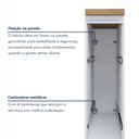 Ver mais imagens de Balcão de Cozinha Porta Tempero 1 Porta 20cm 100% MDF Rainha Branco/Nature