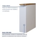 Ver imagem 6 de Balcão de Cozinha Porta Tempero 1 Porta 20cm 100% MDF Rainha Branco/Nature