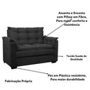 Ver imagem 4 de Sofá Confortável 1,40 Pequeno Compacto Small