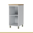 Ver imagem 6 de Balcão 1 Porta Rainha 40cm 100% MDF Branco/Nature