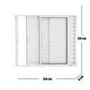 Ver imagem 3 de Janela Veneziana de Alumínio 3 Folhas 120 X 150cm Linha Modular