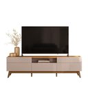 Ver imagem 1 de Rack Bancada Diadema Grigio Fosco/Canela para TV até 75” - Mobler