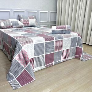 Kit de Lençol Queen 4 Peças Micro Percal 400 Fios - Toque de Pêssego Lara