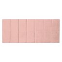 Ver imagem 2 de Cabeceira Modulada Estofada Adesiva 1 Módulo em Tiras 20x60cm Rosa