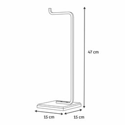 Porta Papel Higiênico de Chão Glam Base de Madeira D09 Preto - Mpozenato - 4