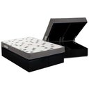 Ver imagem 1 de Cama Box Baú King: Colchão Espuma D33 Ortobom Light Saúde + Base CRC Courano Black(186x198)