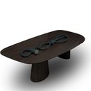 Ver imagem 1 de Mesa Organica Flower 2.35x1.22cm em Ébano