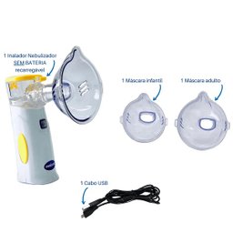 Inalador Nebulizador de Rede Medicate MD4400 - Amarelo - 2