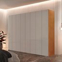 Ver imagem 1 de Guarda Roupa Casal Coliseu MDF 8 Portas 8 Gavetas e 8 Prateleiras Moderna Mobília