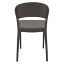 Ver imagem 4 de Cadeira Tramontina Sissi Encosto Fechado Marrom Eco em Polipropileno Reciclado Tramontina