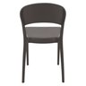 Cadeira Tramontina Sissi Encosto Fechado Marrom Eco em Polipropileno Reciclado Tramontina - 4