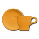 Ver imagem 1 de Xicara Tulipa Capuccino 180 Ml com Pires Vermelha Germer Porcelanas