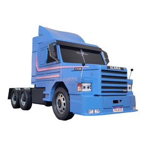 Caminhão Scania 113h Cavalinho Gigante Madeira Mdf Miniatura