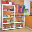 Ver imagem 3 de Estante Modular Plástica 5 Prateleiras Câmara Fria até 250kg Multiuso Ordene Branca