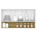 Ver imagem 3 de Armário de Cozinha Aéreo Line 3 Portas 120 Cm Kits Paraná Freijó Supremo