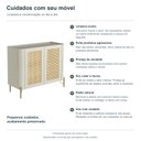 Ver imagem 6 de Buffet Bend 99 cm Porta Sextavada Incolar Luna com Pé Dourado