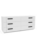 Ver imagem 2 de Rack para TV até 65 Polegadas 150,1cm Comoda com 6 Gavetas Lisboa Branco