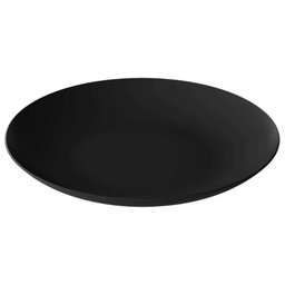 Kit 25 Pratos Plásticos Eventos Festas Buffets 25cm Bandejas Pretas Servir Coza - 4