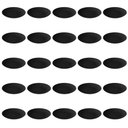 Ver imagem 3 de Kit 25 Pratos Plásticos Eventos Festas Buffets 25cm Bandejas Pretas Servir Coza