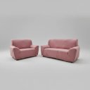 Ver imagem 5 de Kit Capa para Sofá 02 e 03 Lugares Favorita Malha Coladinha:Rose