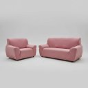 Ver imagem 6 de Kit Capa para Sofá 02 e 03 Lugares Favorita Malha Coladinha:Rose