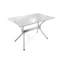 Ver imagem 1 de Mesa Loire Kappesberg Cromada com Tampo de Vidro Incolor 120cm