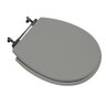 Assento Sanitário Poliéster para Louça de Ville (deca) Aço (reb. Oculto) Cinza Vip - 3