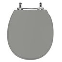 Ver imagem 1 de Assento Sanitário Poliéster para Louça de Ville (deca) Aço (reb. Oculto) Cinza Vip