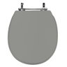 Assento Sanitário Poliéster para Louça de Ville (deca) Aço (reb. Oculto) Cinza Vip - 1