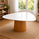 Ver imagem 1 de Mesa Orgânica Canya 100x105cm - Laca Branca